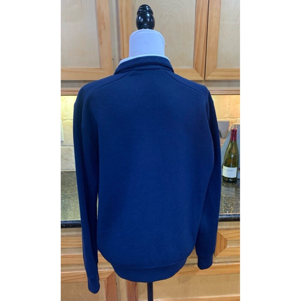 Ralph Lauren High Neck 1/4 Zip Sweater Size M Acrylic Blue LIKE NEW - Picture 6 of 9